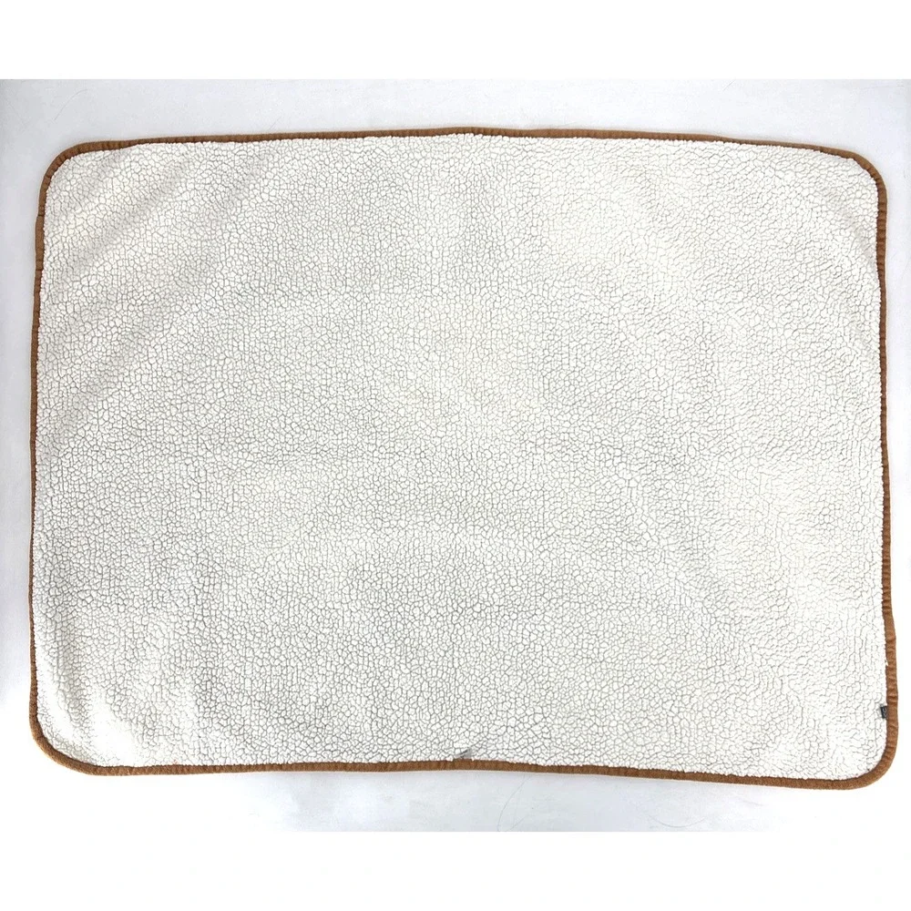 Modern Moments by Gerber Patchwork Baby Blanket Sherpa Brown Gray Elephant 30x40